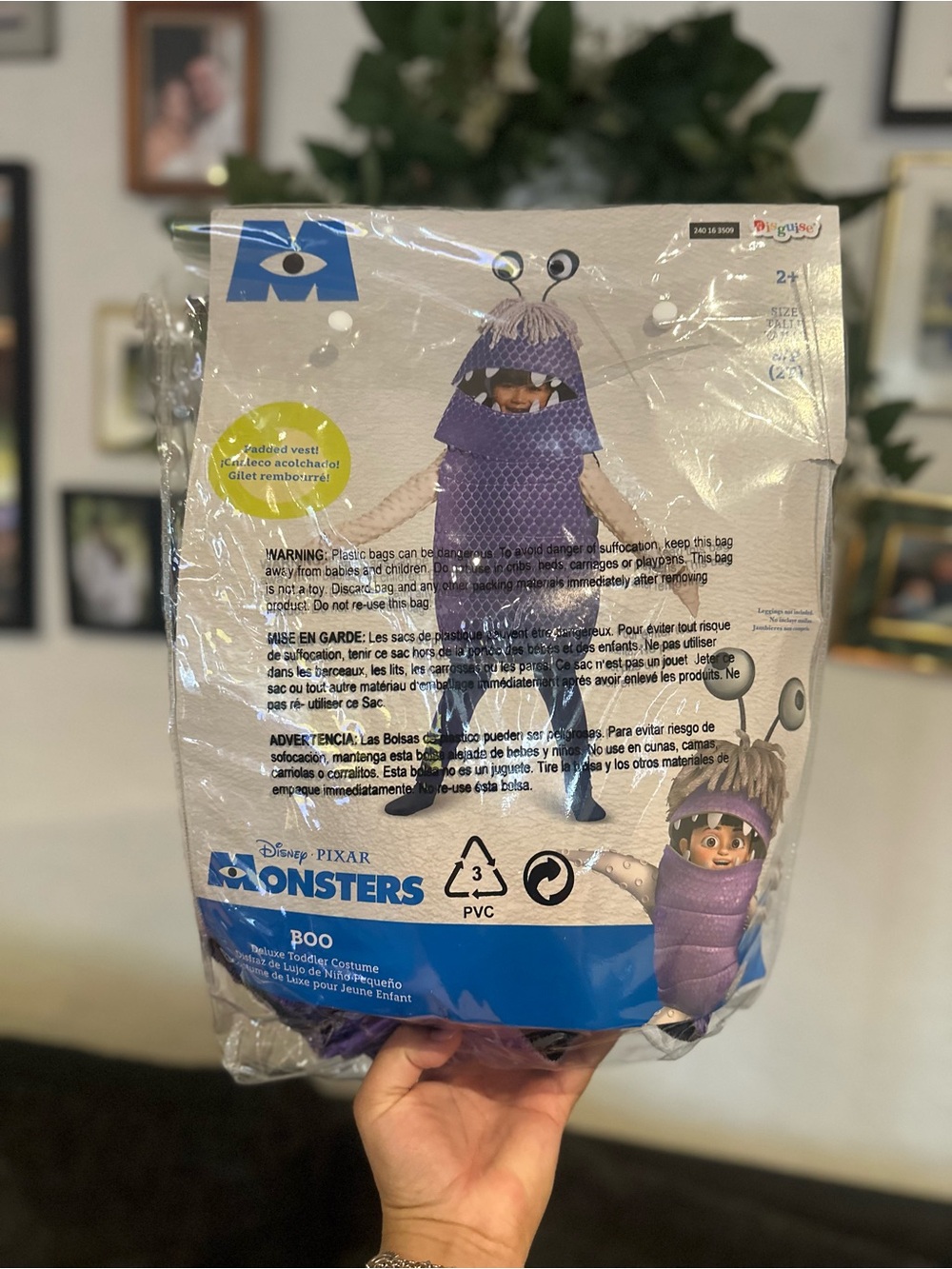 Disguise Purple Boo Monster Toddler Costume